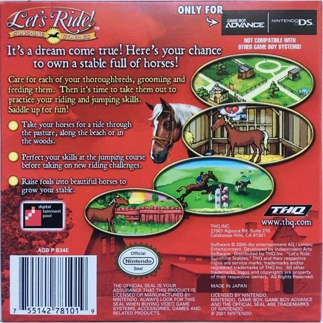 GBA - Let's Ride Sunshine Stables (Cartridge Only)