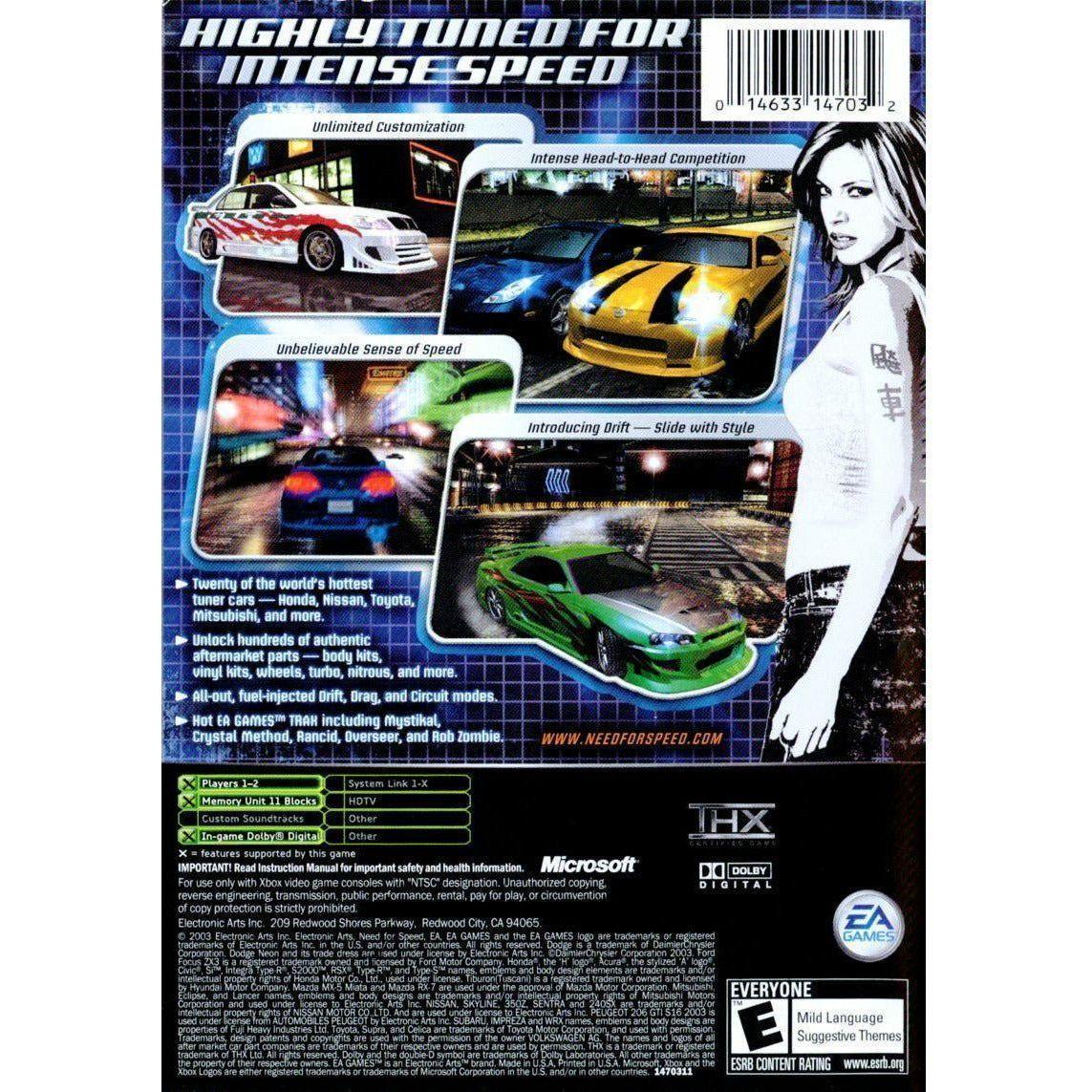 Need for speed clearance underground xbox