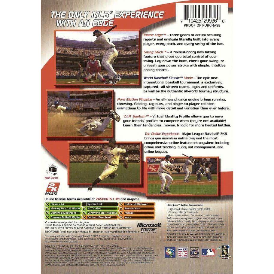 XBOX - Ligue majeure de baseball 2K6