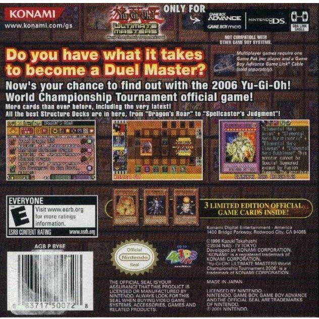 GBA - Yu-Gi-Oh! Ultimate Masters World Championship Tournament 2006  (Cartridge Only)