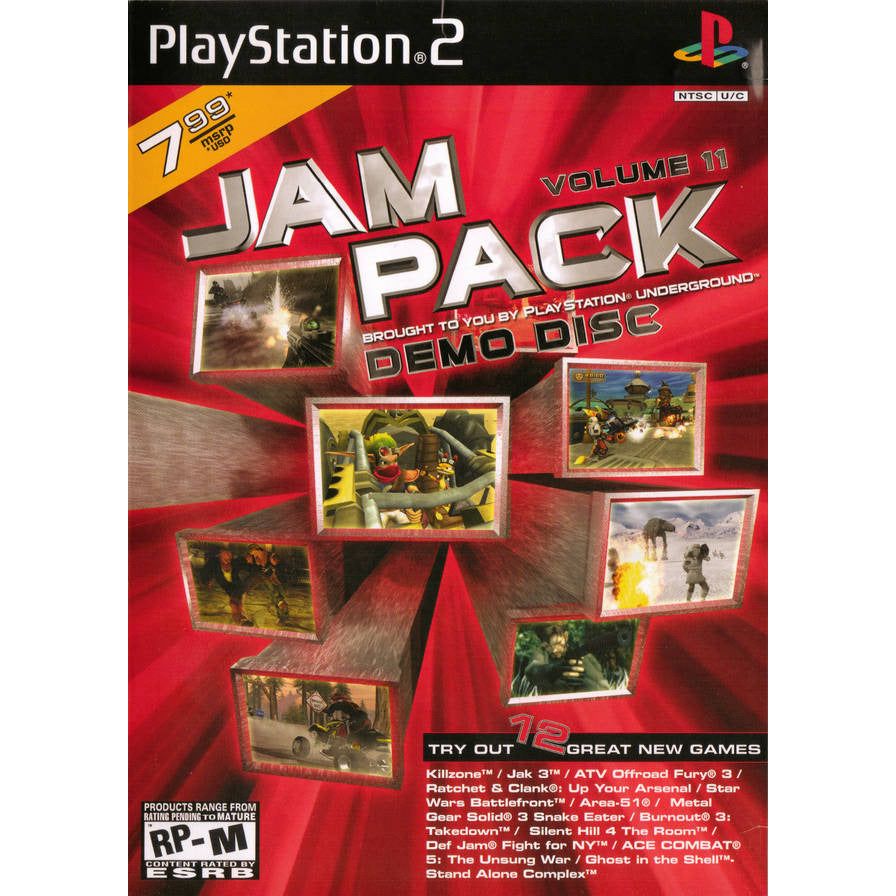 PS2 - JamPack Vol. 11 Demo Disc