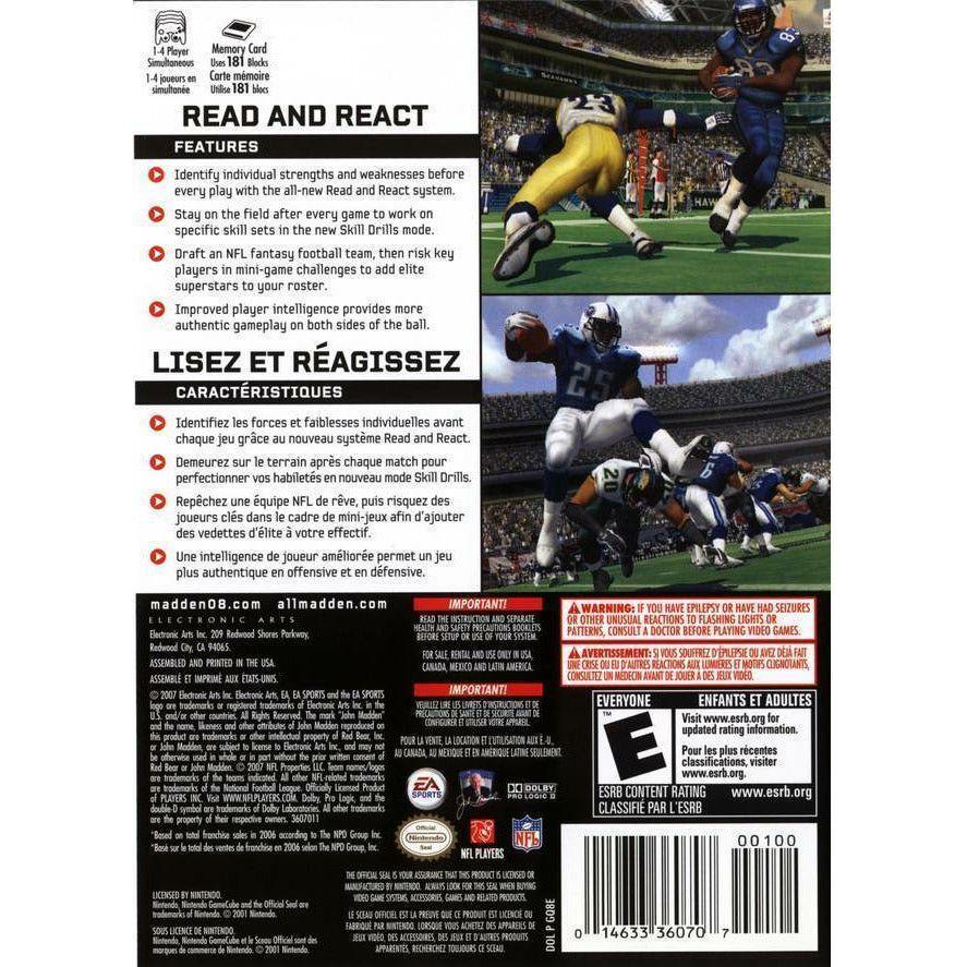 GameCube-Madden NFL 08