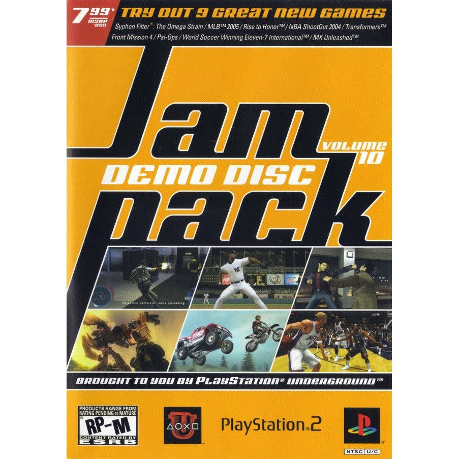 PS2 - JamPack Vol. 10 Demo Disc