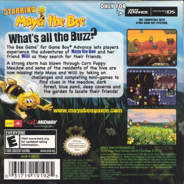 GBA - The Bee Game (Cartridge Only)