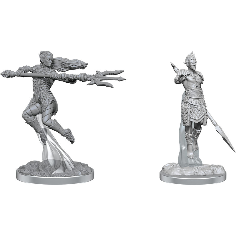 D&amp;D - Minis - Nolzurs Marvelous Miniatures - Combattants Elfes des Mers