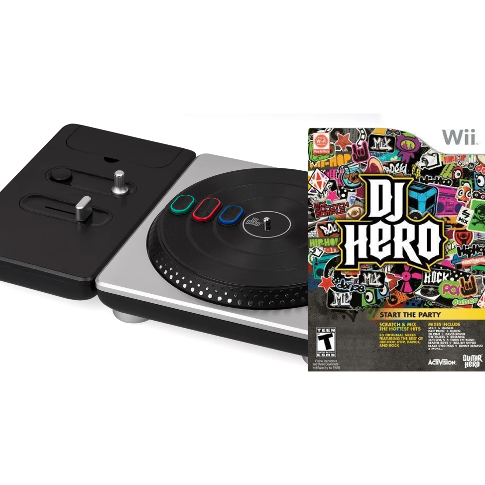 Wii - DJ Hero with Turntable