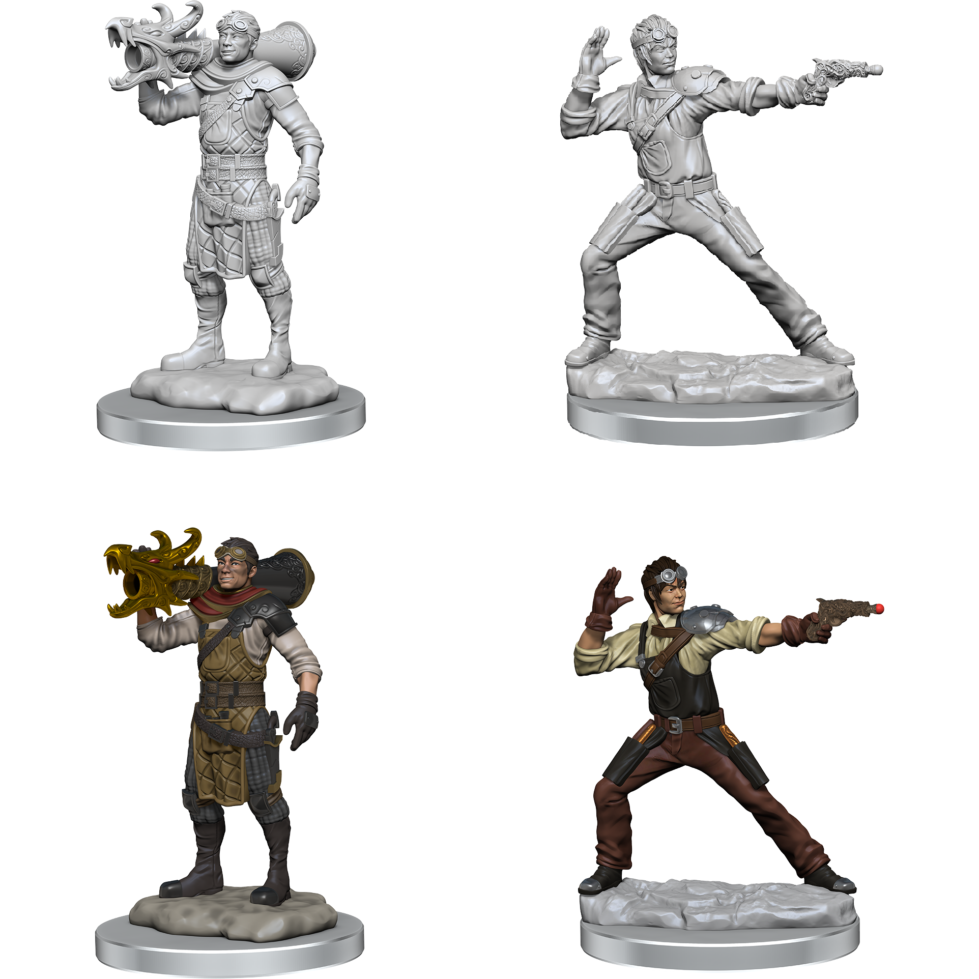 D&amp;D - Minis - Nolzurs Marvelous Miniatures - Artificier humain et apprenti humain