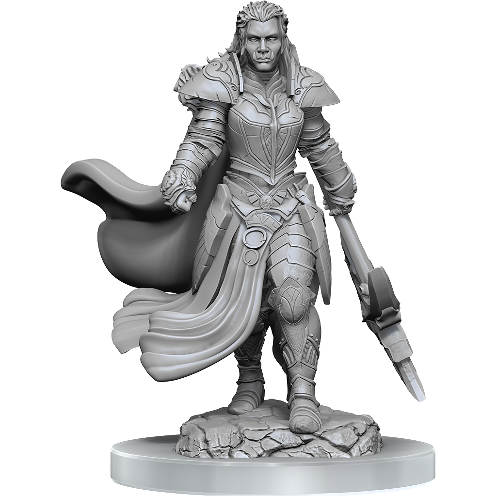 D&D - Minis - Nolzurs Marvelous Miniatures - Orc Female Fighter