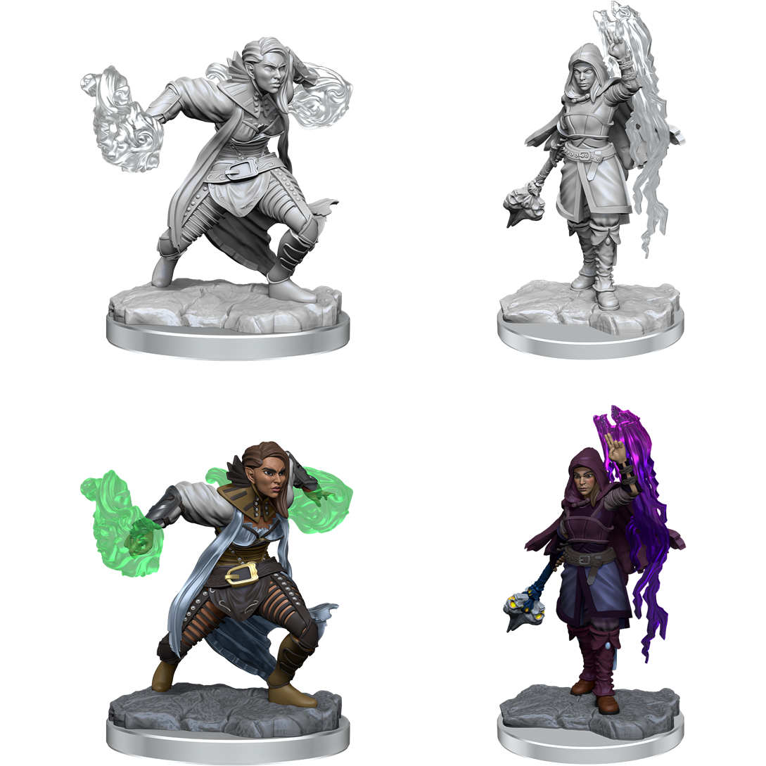 D&D - Minis - Nolzurs Marvelous Miniatures - Half-Elf Warlock