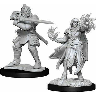 D&amp;D - Minis - Nolzurs Marvelous Miniatures - Hobgoblin Male Fighter &amp; Female Wizard