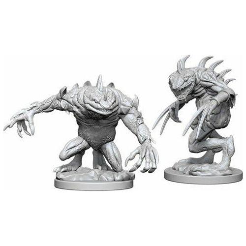 D&amp;D - Minis - Nolzur Marvelous Miniatures - Grey Slaad &amp; Death Slaad